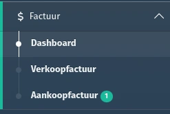 Aankoopfactuur - Concept teller